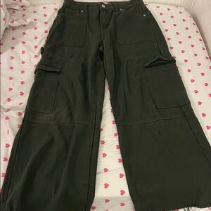 Edikted Olive Cargo Pants